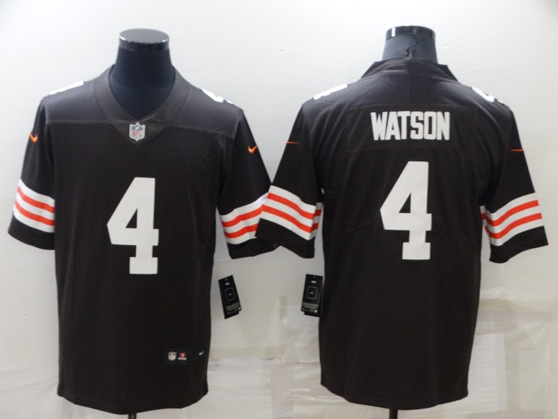 Men Cleveland Browns #4 Watson Brown Nike Vapor Untouchable Limited 2022 NFL Jersey